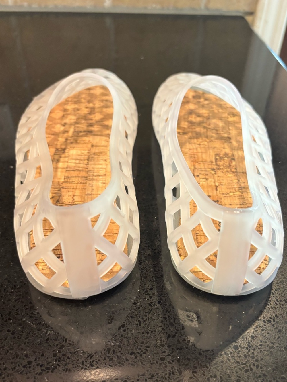Project Cloud White Lattice Jelly Flats - Picture 3 of 8